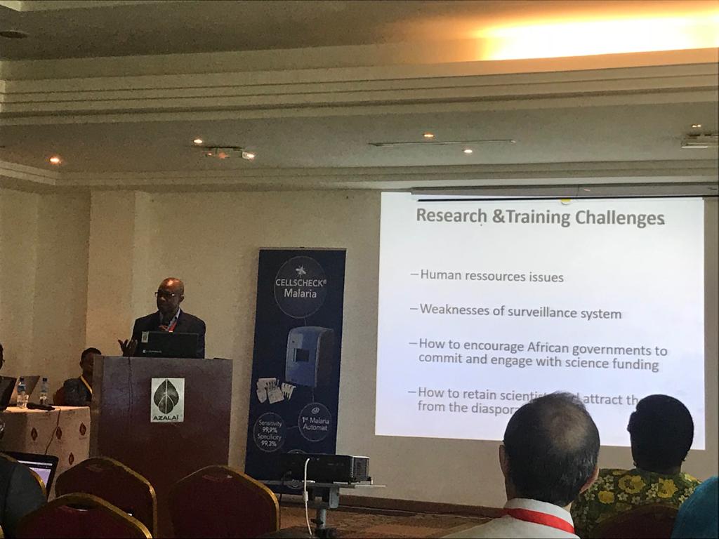 MARCAD7's tweet image. #MARCAD7 #Marcad Director Pr Gaye giving a conference at the  9th Congress of the SOAP about :
- developing, Excellence in leadership training and science in Africa,
- how to face Health Chellenges
- Public and Policy Engagement.... #publicengagement #DELTASAfrica @AASciences
