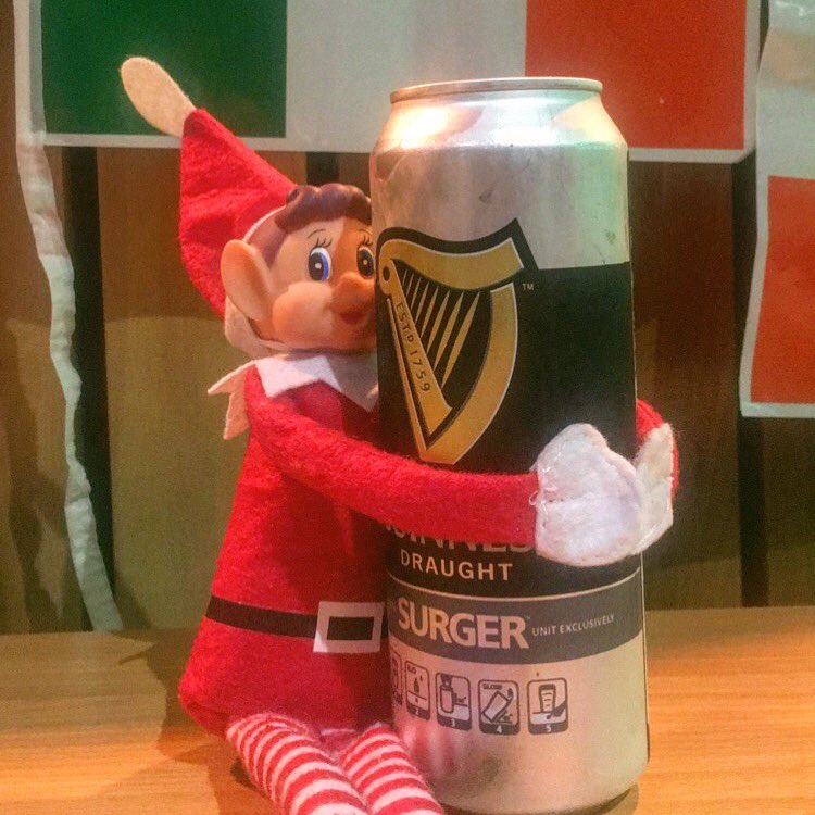 eatatHope's tweet photo. #GarytheElf might not have succeeded in sabotaging the Christmas light switch on, but he doesn’t mind because he had a #craic-ing time at yesterday’s Irish Night in Our Place 🇮🇪🍻 https://t.co/tIRk6hSDZc