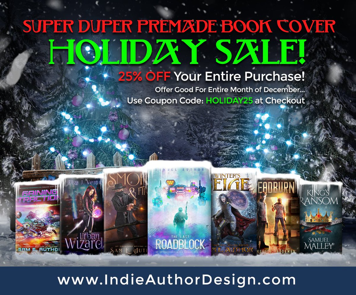 25% OFF all premade book covers at IndieAuthorDesign.com ++ JOIN our FB Group for EXCLUSIVE DISCOUNTS:  facebook.com/groups/indieau…   #author  #selfpublishing #bookcoverdesign #bookcoverdesigner #indieauthor  #bookcover