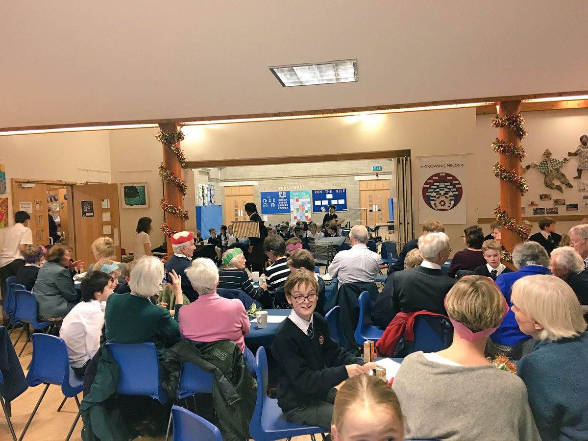 There’s a lovely festive feel to our Senior Citizens’ Christmas Concert today, with everyone joining in and singing songs #KEScommunity #KESChristmas