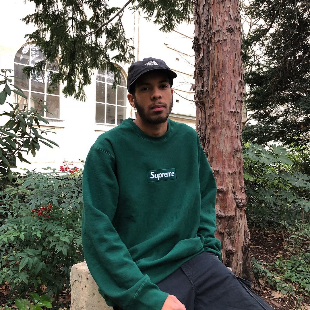 supreme box logo crewneck outfit