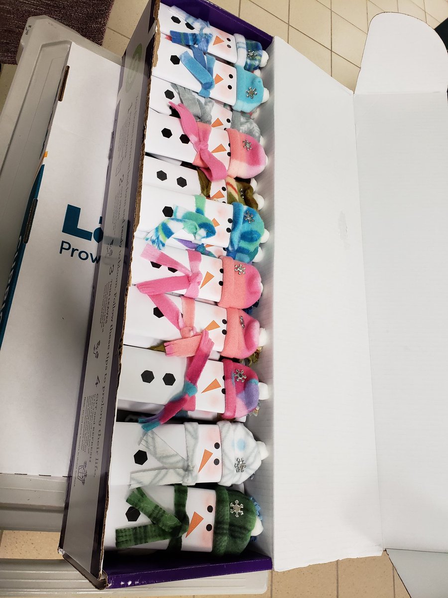 Special thanks to Kim Osmonson for donating these candy snowpeople to the Rotary luncheon at NMS! #novipride