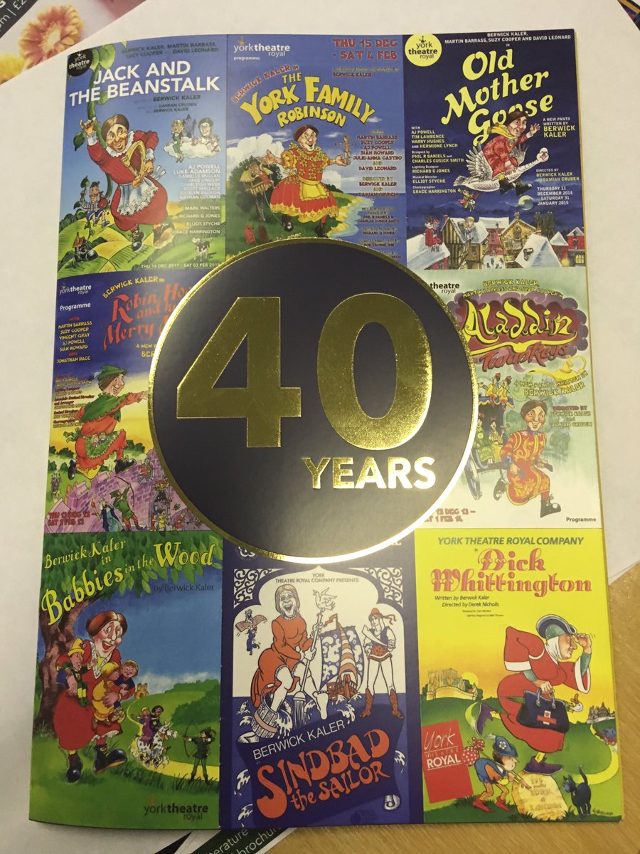 YorkTheatre's tweet image. 7 days to go until The Grand Old Dame Of York begins and you'll be able to get your hands on our incredible souvenir programme! Celebrating 40 years of the Grand Old Dame and featuring a pull-out activity page, we're sure these will fly off the shelves! #GODOY