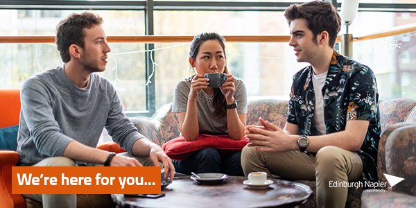 EdinburghNapier's tweet image. We know that life can be stressful and that the exams period can be a particularly challenging time  – as can the run-up to the Festive period.

We want you to know that we're here for you if you need someone to talk to. 

Our Wellbeing &amp;amp; Support pages 👉  socsi.in/je28q