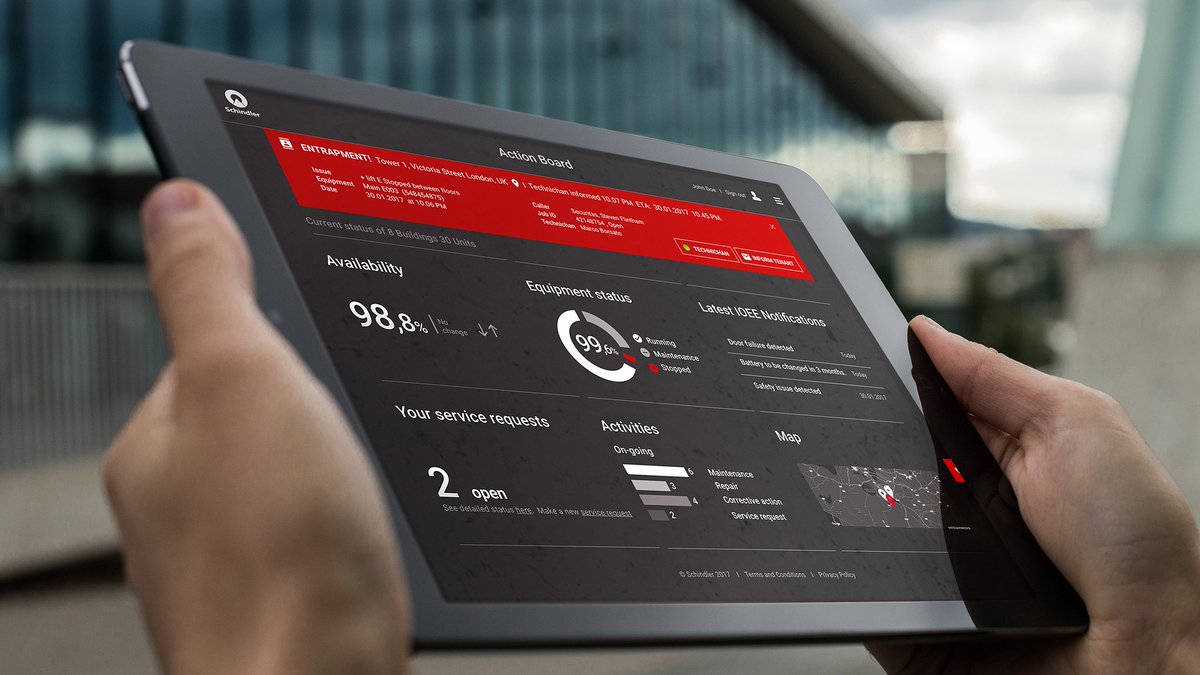 SchindlerNA's tweet image. By harnessing data and analytics across our equipment and tech platforms, #SchindlerAhead keeps riders moving and machines running. #PredictiveTech ow.ly/zfof30mGI9g