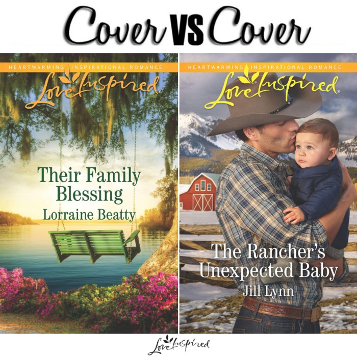 #CoverVSCover! Are you ready for spring yet? Or are you still loving the winter scenes?
THEIR FAMILY BLESSING by Lorraine Beatty HERE► bit.ly/2P9bD5e
THE RANCHER'S UNEXPECTED BABY by @JillLynnAuthor  HERE►bit.ly/2E4SLmL