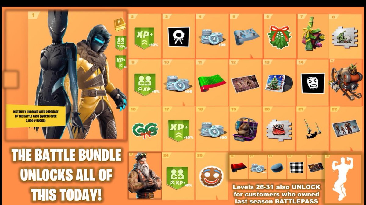 TabbyLoaf's tweet photo. Unlock all this content immediately with the #FortniteSeason7 #Battlebundle £20 digital credit required #CheaperWhenYouTradeAtGAME https://t.co/KvwCN8ykHz