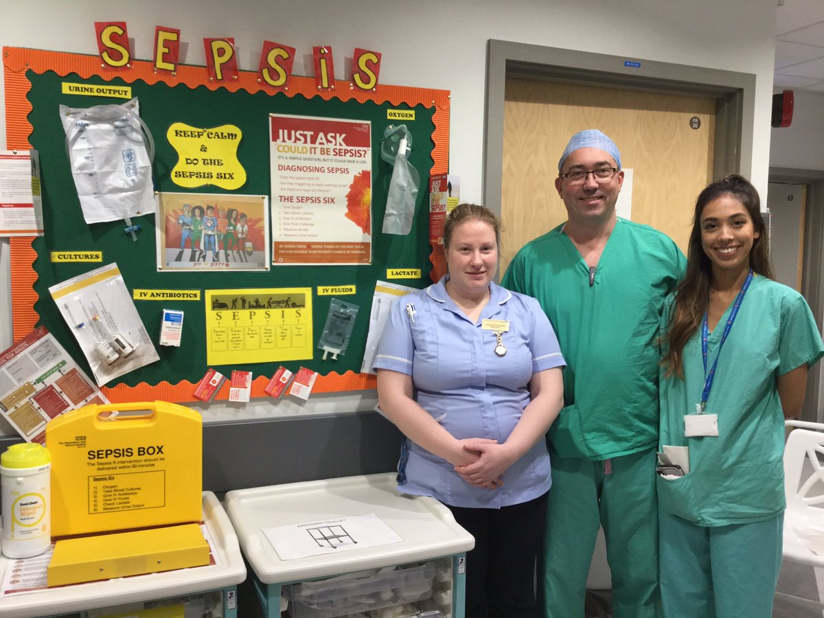 EdwinBorman's tweet image. Inspired by great work @sathNHS to improve #Sepsis awareness, diagnosis,treatment: trolleys, boxes, posters, flow charts

Ward visits @sathPRH @sathRSH show learning from @SepsisUK and #RPIWs learned from @VM_Institute 

Many thanks @empsal @CcoNurse @Daffodil01chase @sathkpo 1/2