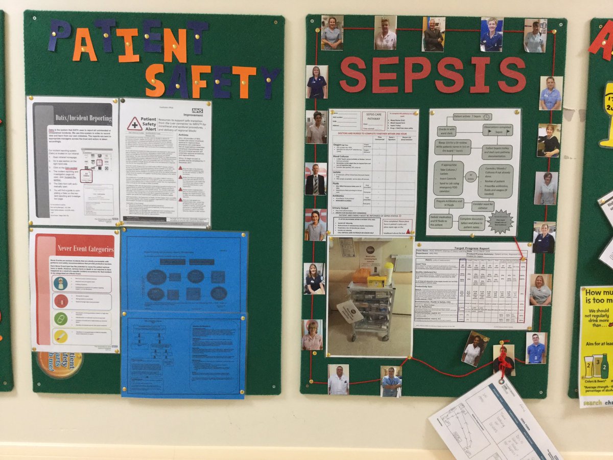 EdwinBorman's tweet image. Inspired by great work @sathNHS to improve #Sepsis awareness, diagnosis,treatment: trolleys, boxes, posters, flow charts

Ward visits @sathPRH @sathRSH show learning from @SepsisUK and #RPIWs learned from @VM_Institute 

Many thanks @empsal @CcoNurse @Daffodil01chase @sathkpo 1/2