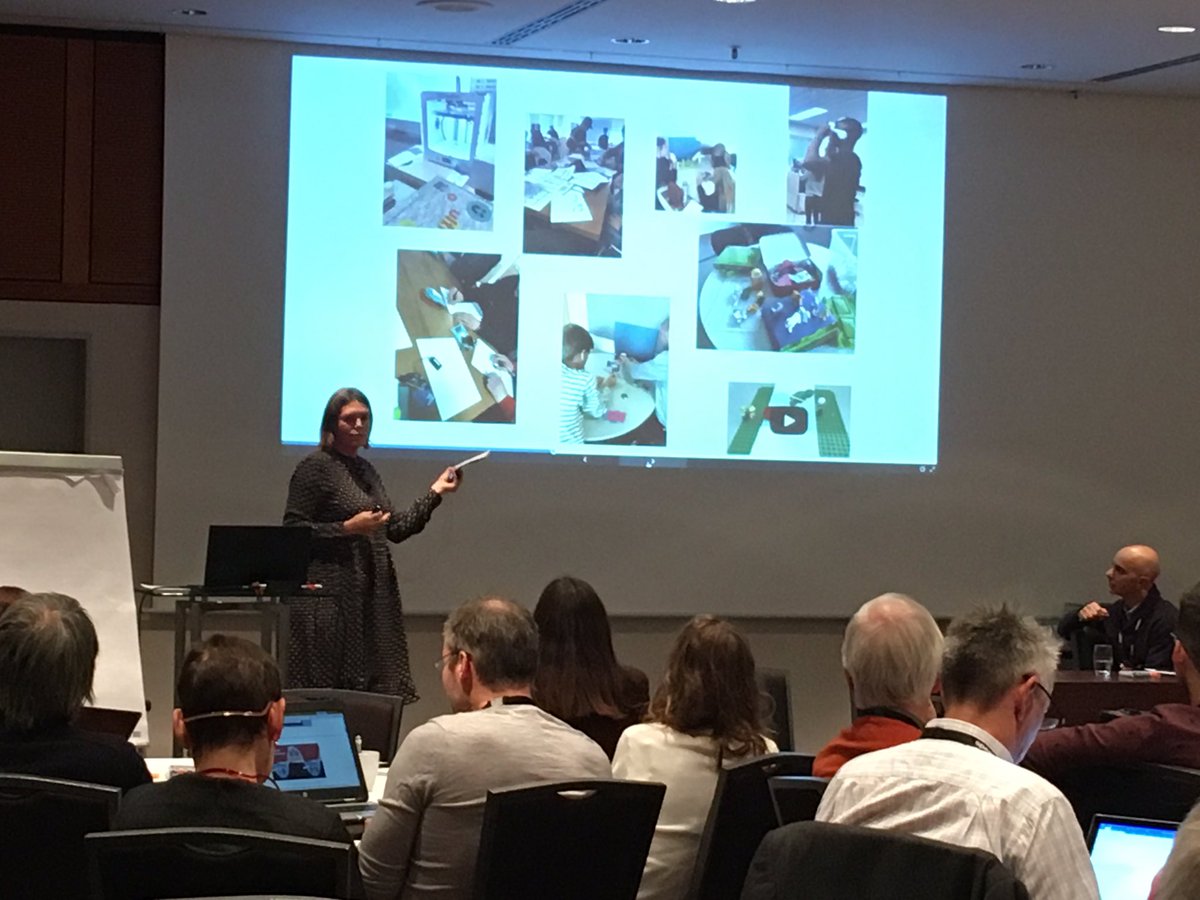 SrenMKristensen's tweet photo. Camilla Kaup Finsterbach præsenterer flipped læringsdesign fra den digitale uge på pædagoguddannelsen #ucndk #flipped #OEB18 https://t.co/zYyhIGmvgq