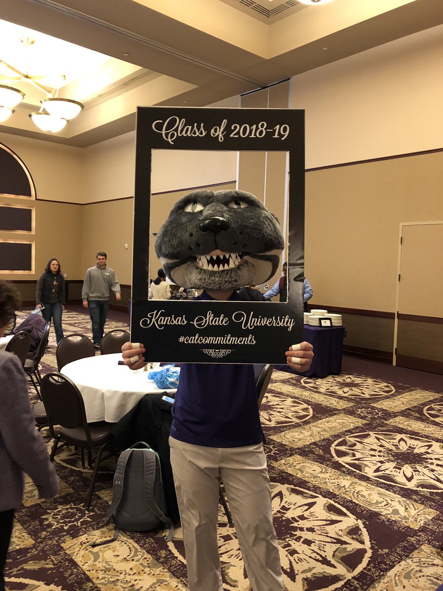 K_D_Keller's tweet photo. Well look who I found at the @KStateAlumni Grad Breakfast! Congrats to our Dec grads! Let @kstatecareer know how we can continue to help! #hireawildcat #catcommitments https://t.co/R6yCFs9Biv