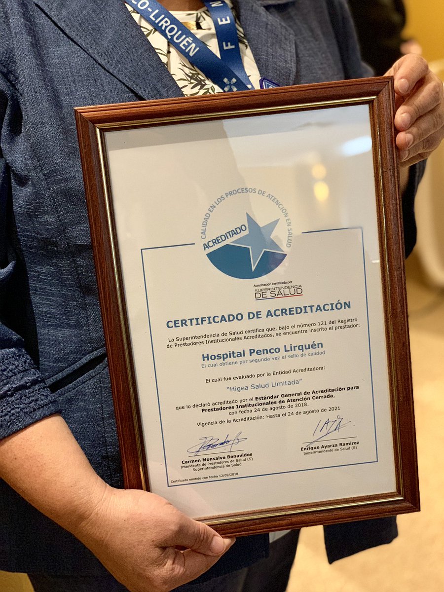 Fuimos parte de la Ceremonia de Reacreditación en Calidad del Hospital Penco Lirquén. Felicito por este gran logro a su Dir, Andrea Catalán, y a todo el equipo de funcionarios por su compromiso, profesionalismo y vocación, entregando atención de calidad a más de 48.500 usuarios.