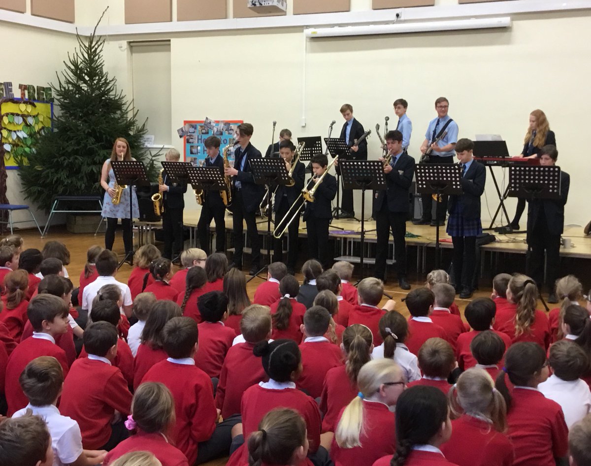 Our amazing music department led Mrs Wray and Mr Hood took a group of singers and musicians to two of our @tweetslt schools @Northlandstweet  and Warden Park Primary.  Next Stop Cuckfield Christmas Tree Festival tomorrow <a href="/wardenpark/">wardenpark</a> #themostwonderfultimeoftheyear
