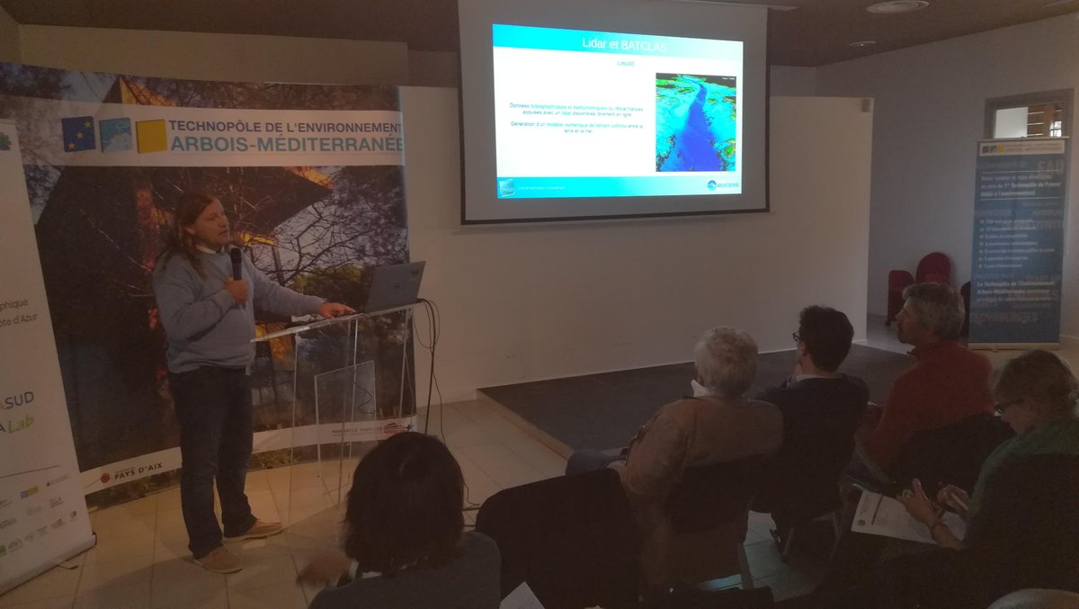 shom_fr's tweet photo. Bravo à Seaviews et @geomatys lauréats des Challenges numériques @Bpifrance @DGEntreprises @shom_fr @PoleMerMed qui ont présenté aux #15ansducrige @CRIGEPACA leurs projets utilisant les données #litto3D 1ers résultats prometteurs pour les littoraux! RDV au @Shom . https://t.co/hUgKdMLcWp