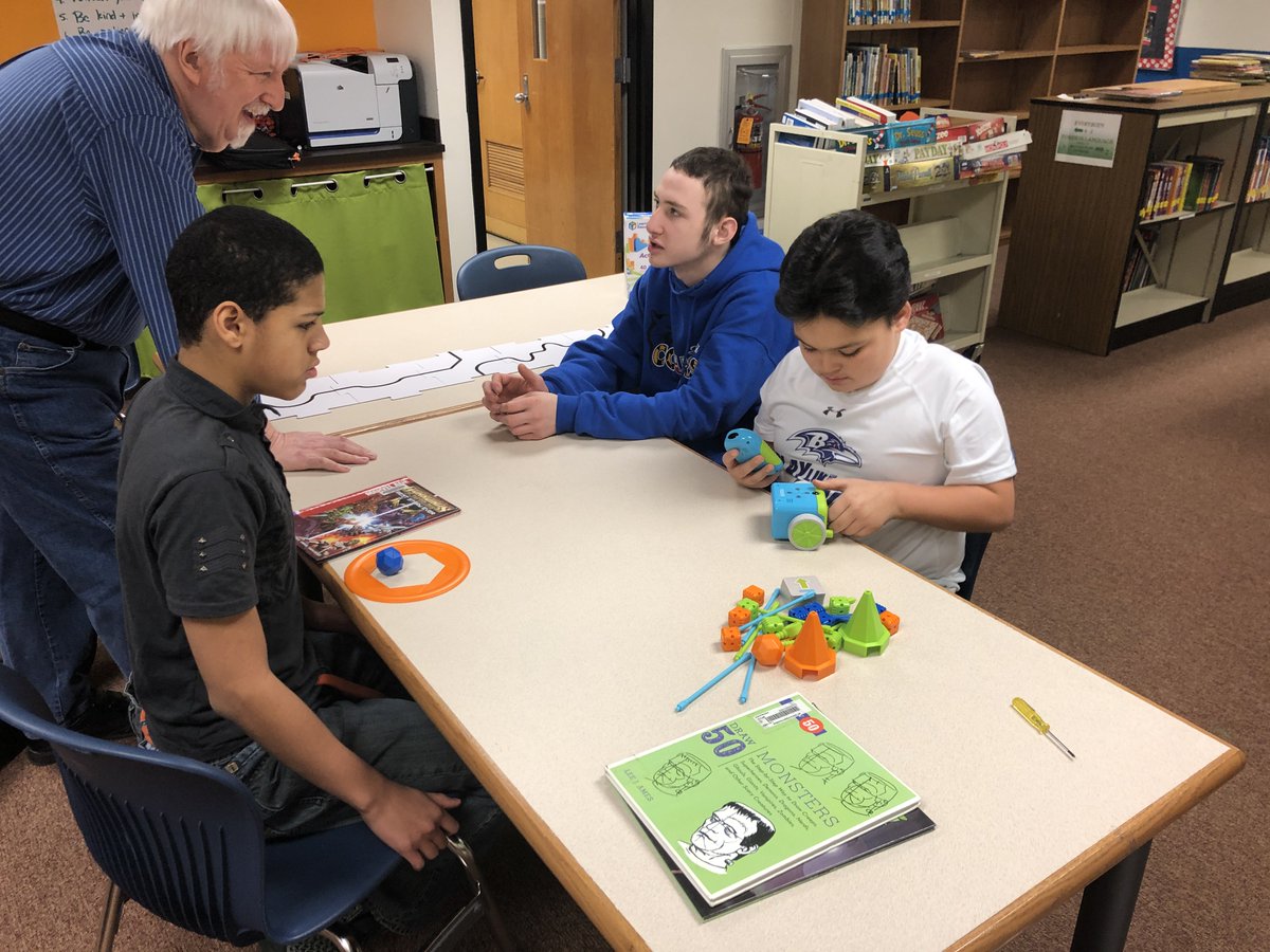 MrsCHurley's tweet photo. My @wcpsmd Life Skills students were #coding and using their #computationalthinking skills today with #botley bots! #wcpsmdcodes #WCPSThinksComputationally #HourofCode #KidsCanCode https://t.co/SN503nox04