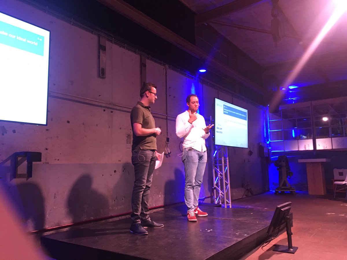 HungLee's tweet photo. It’s @renebolier and @dirkmeeuws closing the show at the inaugural @OnRecruit #Direct2018 https://t.co/UdC9qatoqc