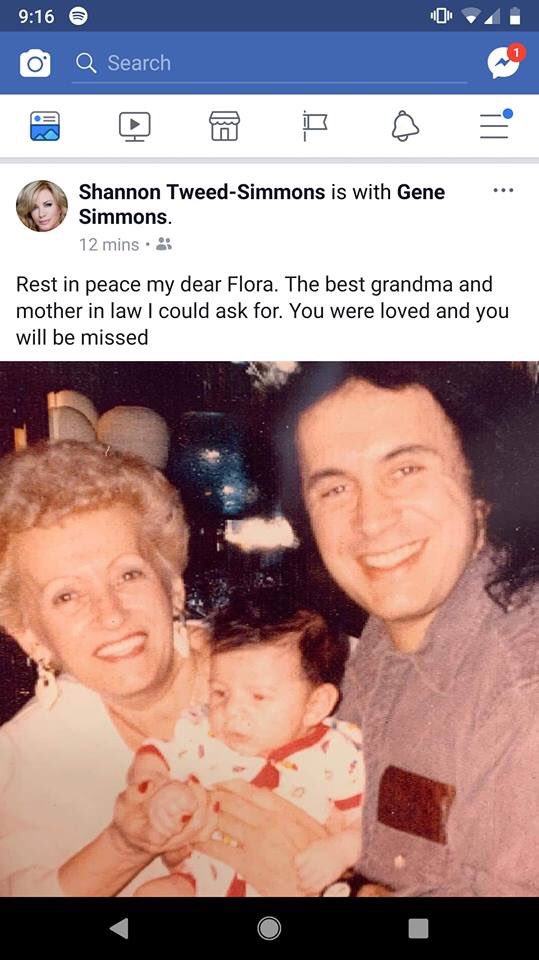 govenuemag's tweet photo. Go Venue is very saddening to report that .@genesimmons’ mom Flora Klein has died. We’re thinking of Gene and Shannon and their family. RIP Flora. 😢💔!! @KISSOnline #kissfans #kissarmy #floraklein @shannonleetweed https://t.co/6L9aD9kw17