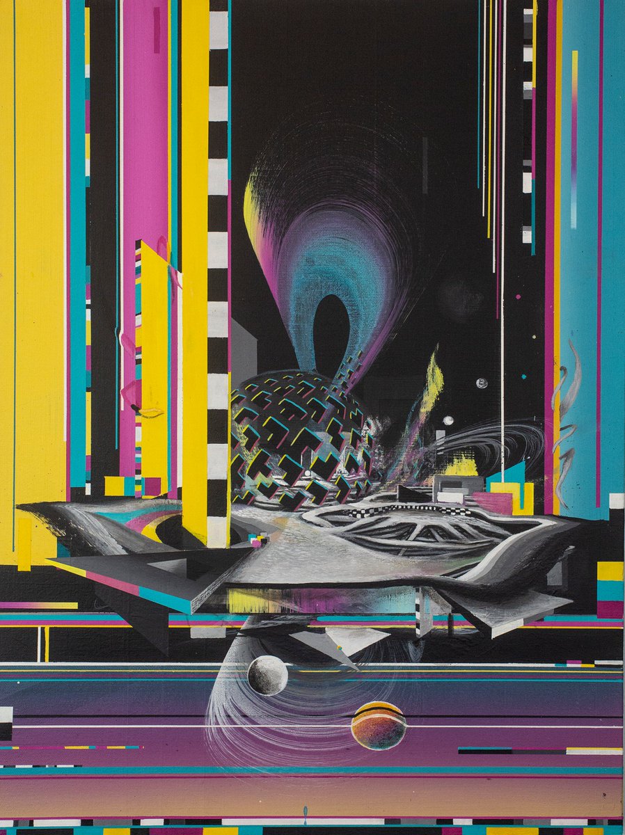 InfiniteBit's tweet image. // Recalibrate //
A Reznbohl collaboration
18x24 Acrylic on canvas