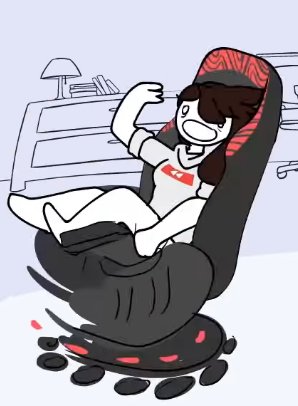 Can we all appreciate how Jaiden Animations put Pewdiepies chair in rewind.,  Rewind