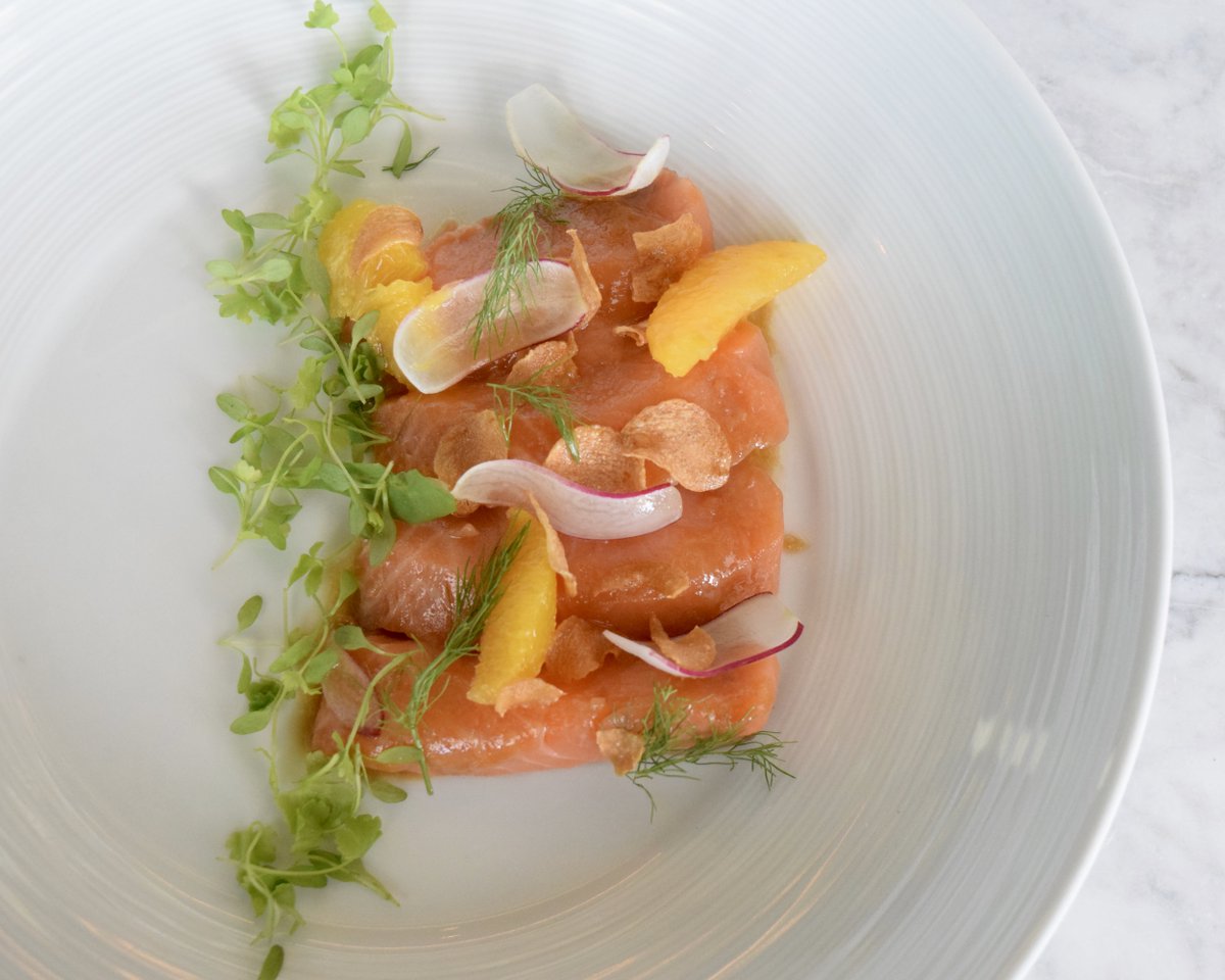 fishbyjose's tweet photo. When the salmon crudo looks like sunshine ☀️ #FishAtMGM @MGMNatlHarbor https://t.co/luXZpMRYCh
