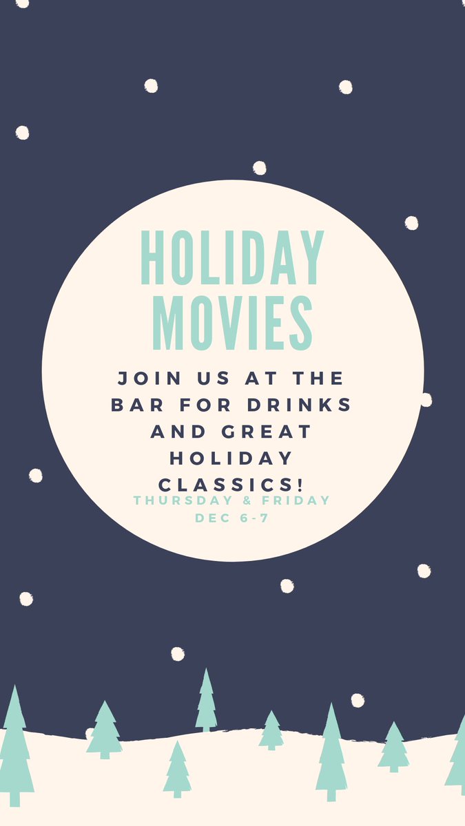 We’re not gonna be Grinches this year! Join us tonight and tomorrow at the bar! We’re playing holiday classics as you stay warm and sip on our delicious cocktails!