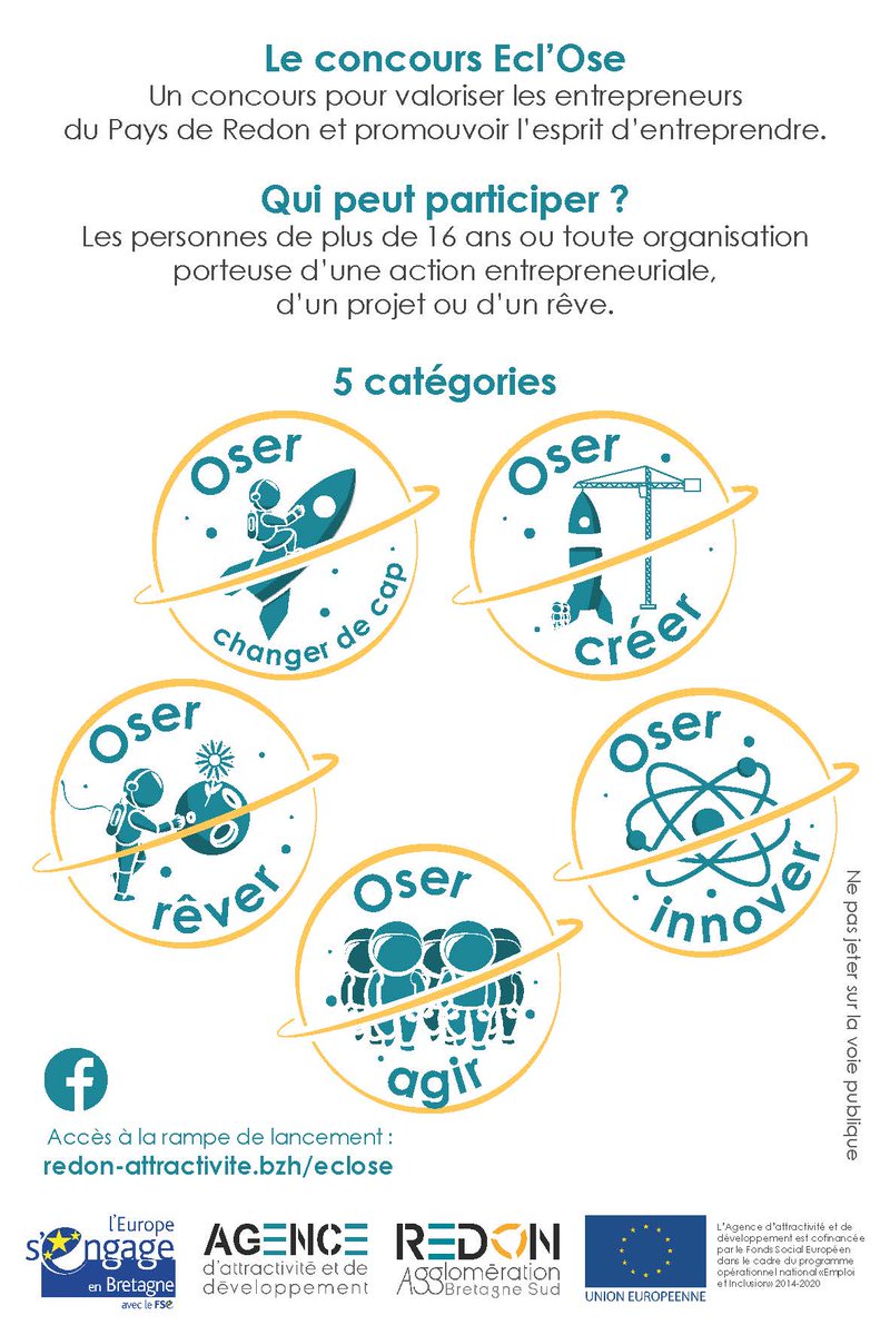 KLEUB ETUDIANTS REDON (@kleub_etu_redon) on Twitter photo Notre association soutient le concours Ecl'Ose porté par <a href="/Attractiv_Redon/">Agence Attractivité Redon</a>. Inscriptions a partir du 07/01/2018. Osons!
#redonvilleetudiante #entreprendre #redon <a href="/RedonAgglo/">REDON Agglomération</a> <a href="/campusesprit/">Campus E.S.P.R.I.T. Industries</a> @PEPITE_UBL <a href="/regionbretagne/">Région Bretagne</a> Notre association soutient le concours Ecl'Ose porté par <a href="/Attractiv_Redon/">Agence Attractivité Redon</a>. Inscriptions a partir du 07/01/2018. Osons!
#redonvilleetudiante #entreprendre #redon <a href="/RedonAgglo/">REDON Agglomération</a> <a href="/campusesprit/">Campus E.S.P.R.I.T. Industries</a> @PEPITE_UBL <a href="/regionbretagne/">Région Bretagne</a>
