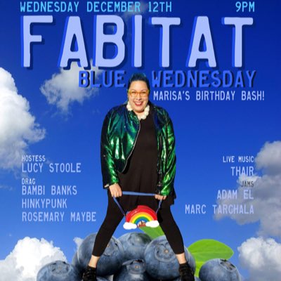 Fabitat is back next Wednesdayand we’re celebrating the birth of our gurl, Blue! Hosted by <a href="/LucyStoole/">LUCILLE STOOLE</a> w/ performances from @das_hinkypunk <a href="/itsbambibanks/">Ms. Mamas</a> @RosemaryMaybe and live music from #Thair at <a href="/BeautyBarChi/">Beauty Bar Chicago</a> #NewProfilePic