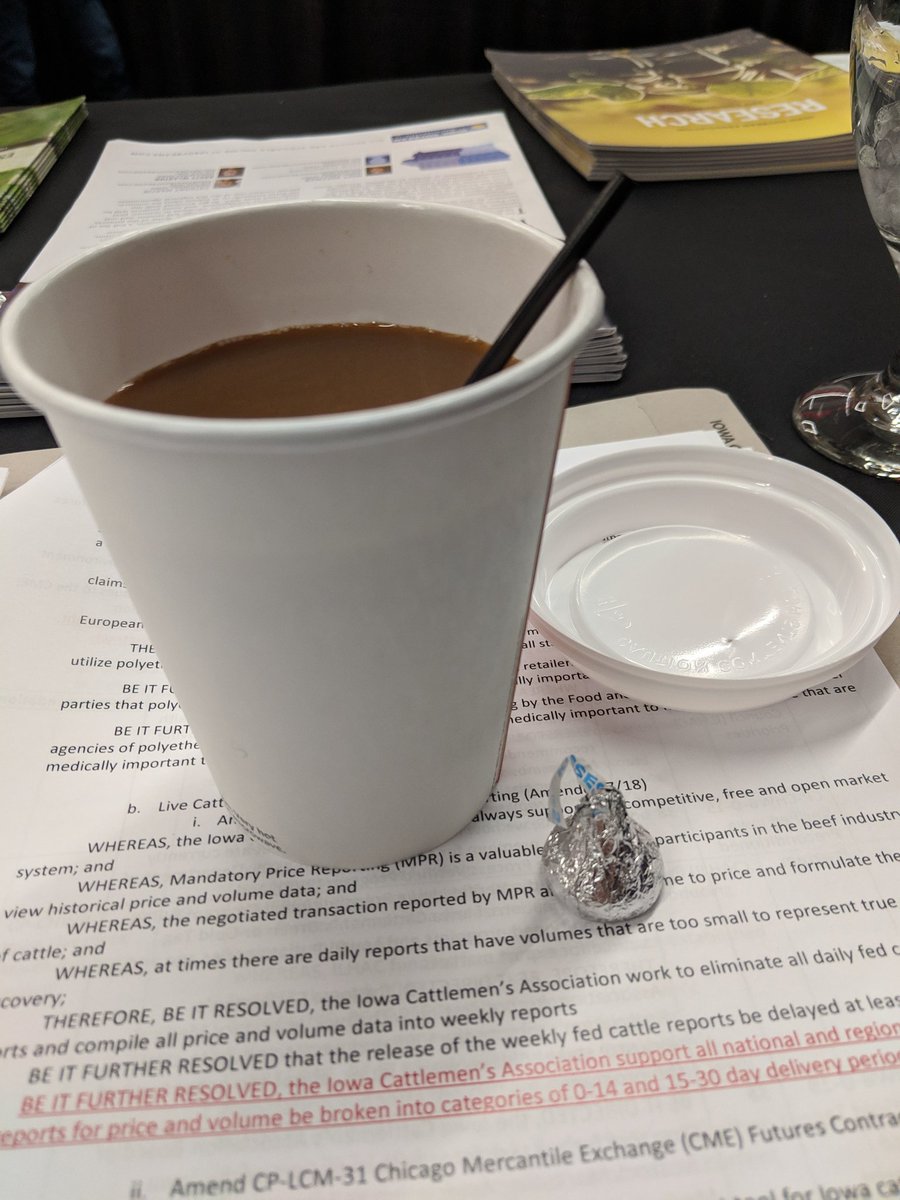 Hershey's kisses +coffee= makeshift meeting mocha