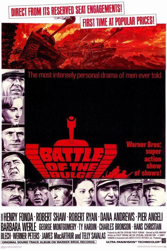 #NowWatching BATTLE OF THE BULGE (1965) #HenryFonda #RobertShaw #TellySavalas #RobertRyan #DanaAndrews #GeorgeMontgomery #CharlesBronson #PierAngeli #JamesMacArthur #KenAnnakin #BattleOfTheBulge #UltraPanavision