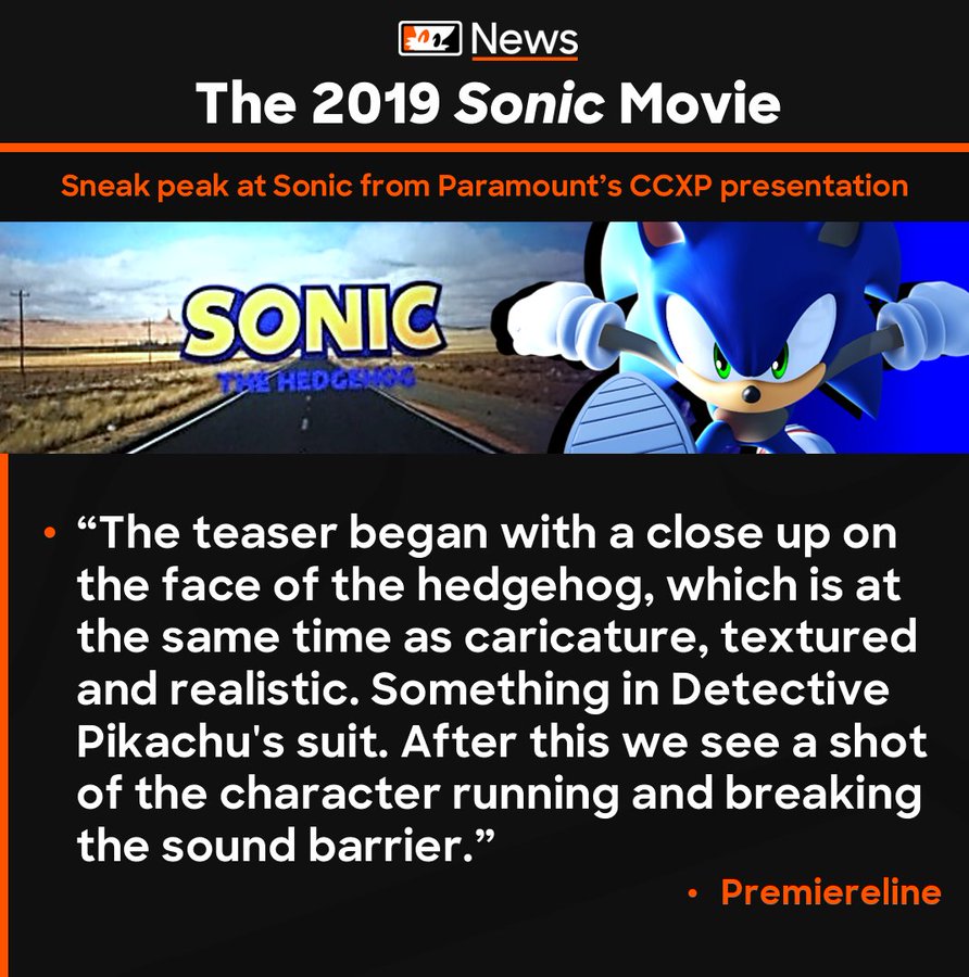 Sonic The Hedgehog Movie Trailer Shown At CinemaCon 2019