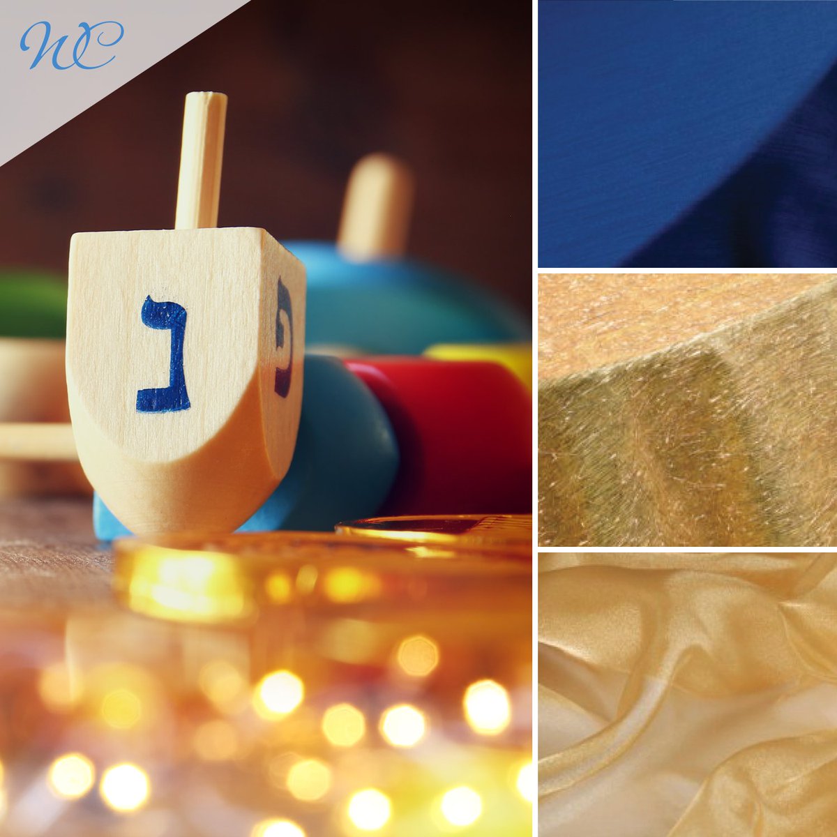 Mix tradition and excitement by recreating the spirit of #Hanukkah at your event. Brilliant blue Lamour #linens surrounded by accents of gold aid in bringing a sense of #festivity to any venue. Use Shag and Sparkle Sheer linens to add texture and dimension to your tablescape.