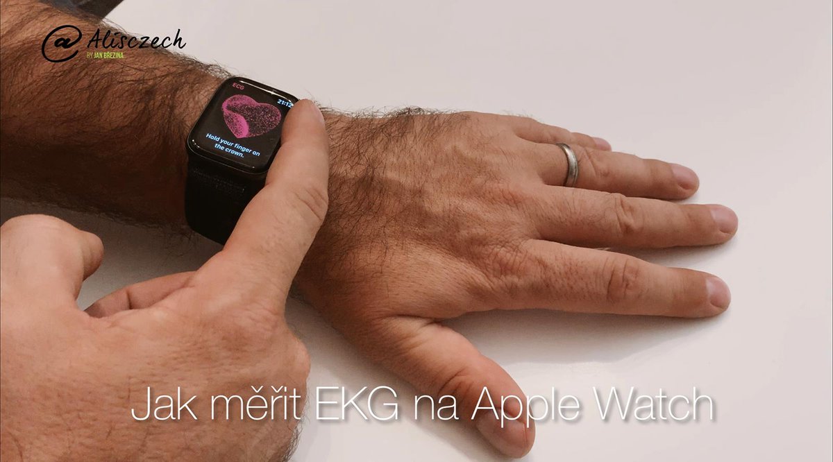 Alisczech's tweet photo. A je to tady! EKG na Apple Watch funguje a funguje dokonce i v češtině! Natočil jsem step-by-step video návod, jak si změřit EKG pomocí chytrých hodinek a jak si nastavit upozornění na případnou srdeční fibrilaci. Má to ale jeden háček: https://t.co/xXsNEl9a4I https://t.co/Koz1xFTUkX