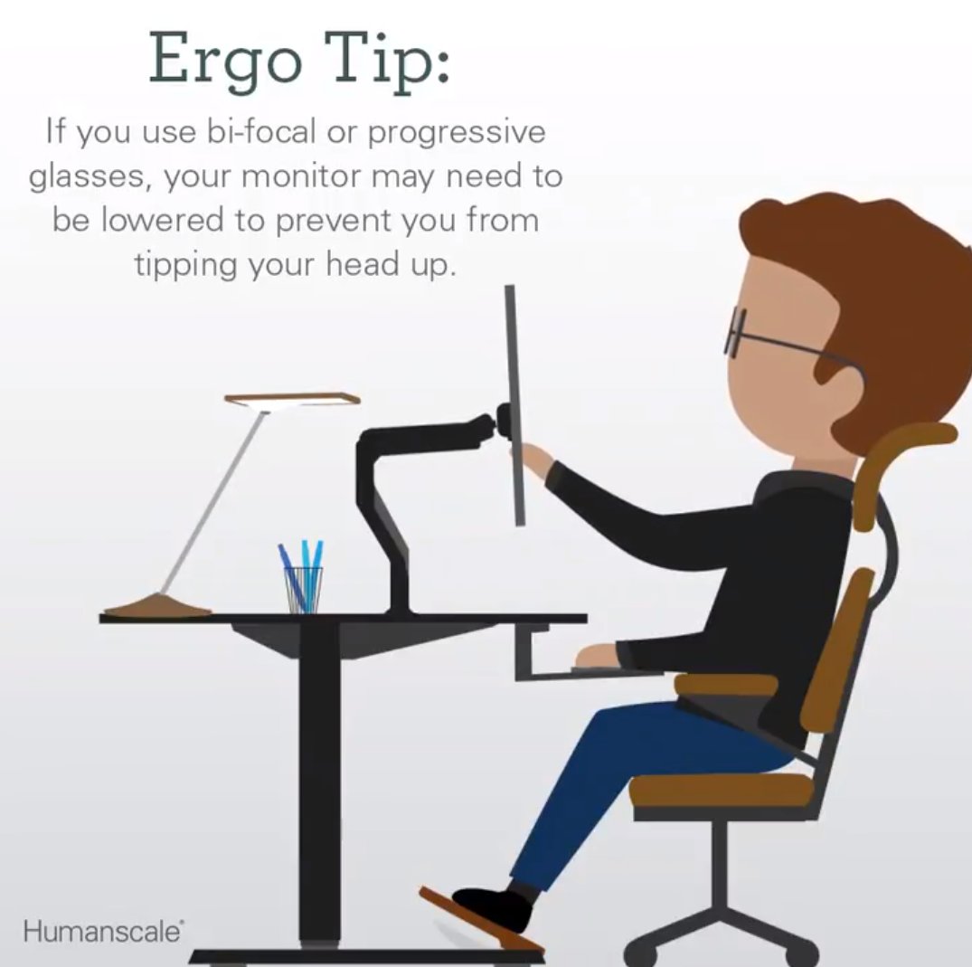 OI_Updates's tweet photo. Do you wear bi-focals? If so, this week's @humanscale #ErgoTip is for you! https://t.co/nGA19nteYx