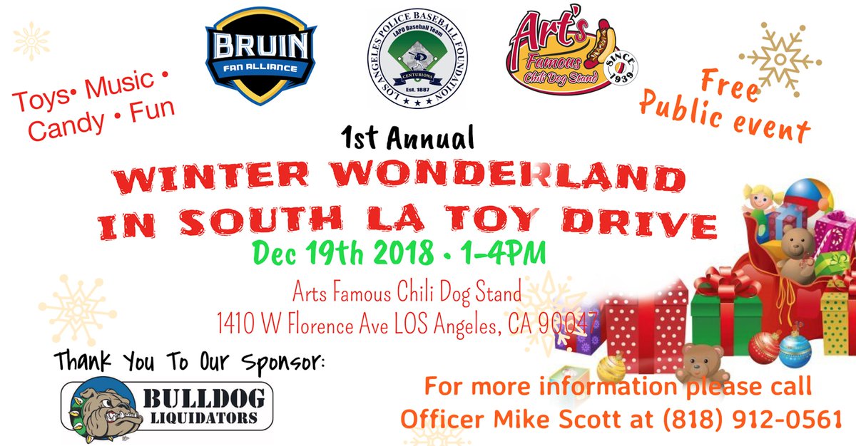 Please RSVP to the Winter Wonderland Toy Drive by replying to this tweet! 

If you can't attend but would like to donate toys, please email bruinfanalliance@gmail.com

BFA All Day and Go Bruins!