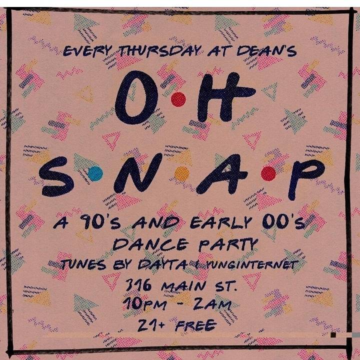 Every Thursday "Oh Snap" a 90's &amp; Early 00's party! @deanshtx | Sounds by: <a href="/dayta/">dayta</a> &amp; @yunginternet | 21+FREE | 10P-2A | #krackernuttz #houston #texas .
.
#houston #houstondrinks #downtownhouston #downtownhtx #downtown #ighouston #igaustin