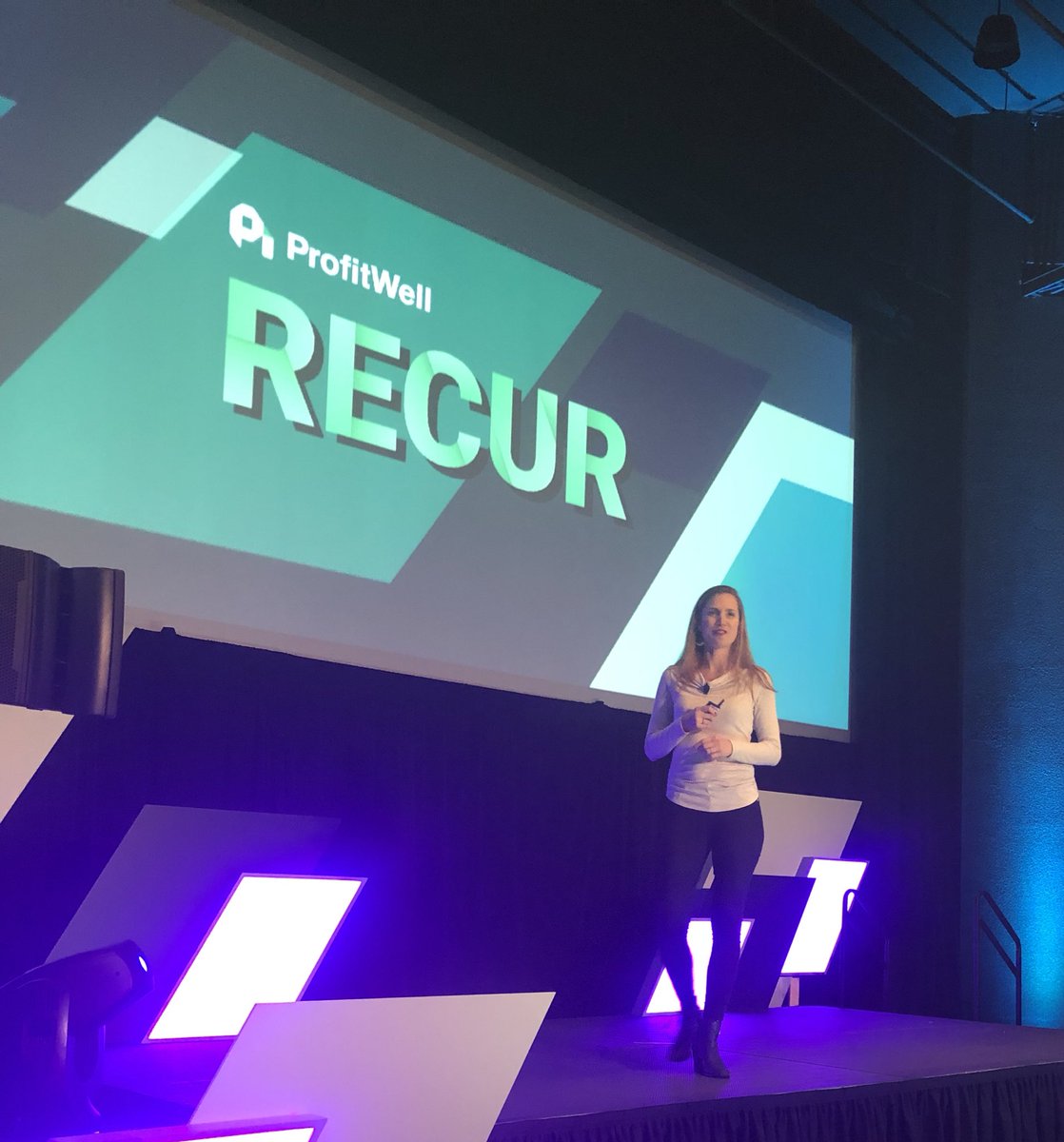 devinemily's tweet photo. Winning companies sell experiences not stuff. - @thecrafty #Recur2018 https://t.co/Du4cCBn8an