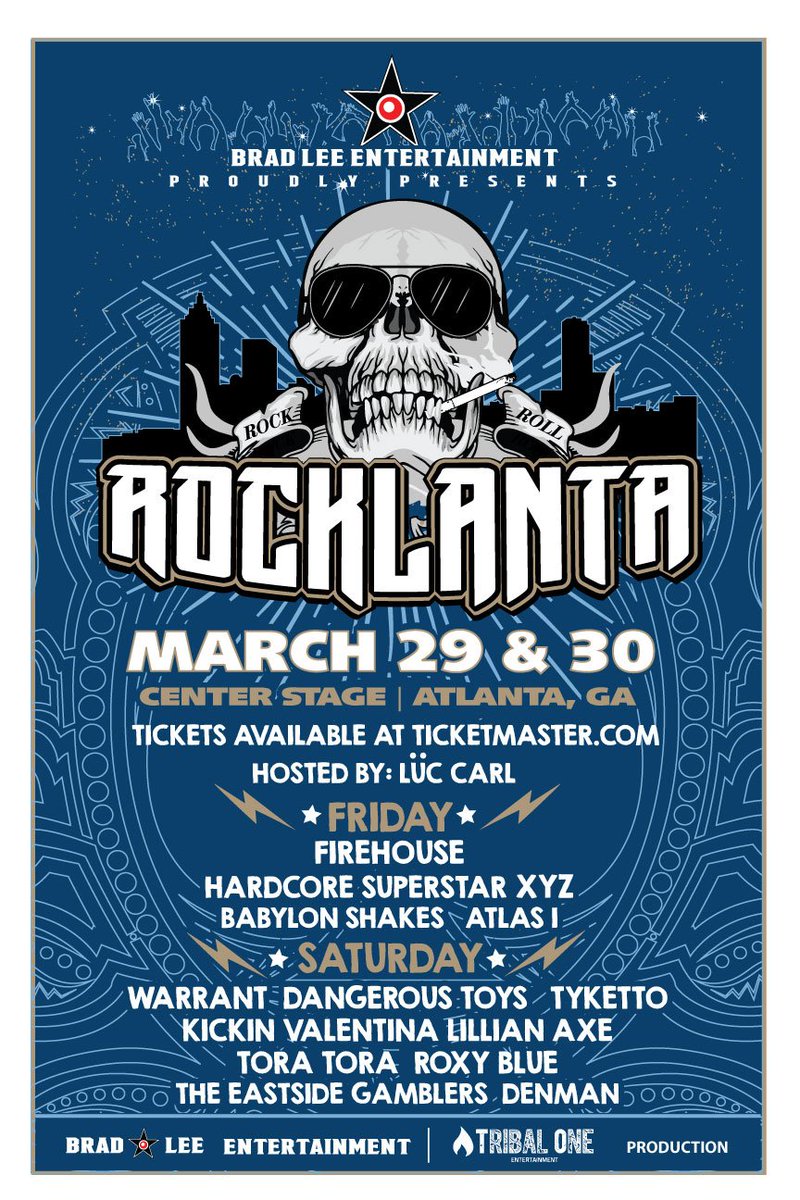 Grab your tix yet? ON SALE NOW! <a href="/Ticketmaster/">Ticketmaster</a> <a href="/CenterStageAtl/">Center Stage Atlanta</a> @ROCK1005Atlanta <a href="/971theriver/">97.1 The River</a> <a href="/SouthsideSteve/">Steven J Rickman</a> <a href="/JesseKage/">Greg “Jesse Kage” Jamason</a> <a href="/KickinValentina/">Kickin Valentina</a> <a href="/THEONLYBRADLEE/">Brad Lee</a>