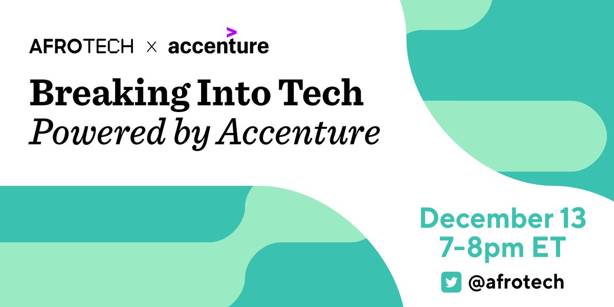 Breaking into the tech industry can be tough. We’re here to help! Join us for a Twitter chat December 13 at 7PM ET for tips on how to break into tech!