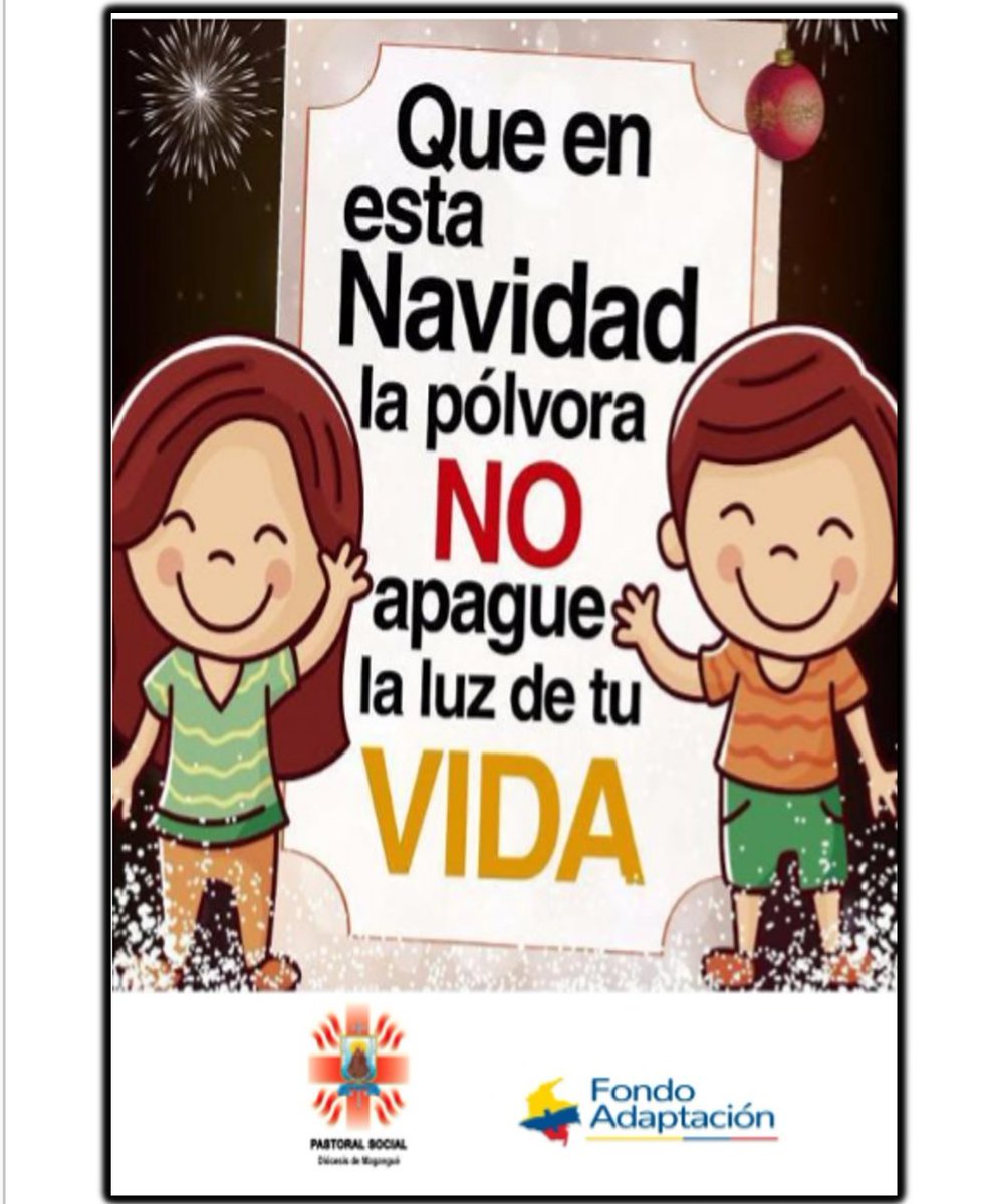 SucComunicadore's tweet photo. En estas navidades los gestores del riesgo y comunicadores a fondo los invitamos a que pasen una navidad llena de felicidad, No a la manipulación de pólvora, no más niños quemádos ¡Actúa con responsabilidad! @psocialmag @FondoAdaptacion #LaMojana1 https://t.co/V03DJV1w3U