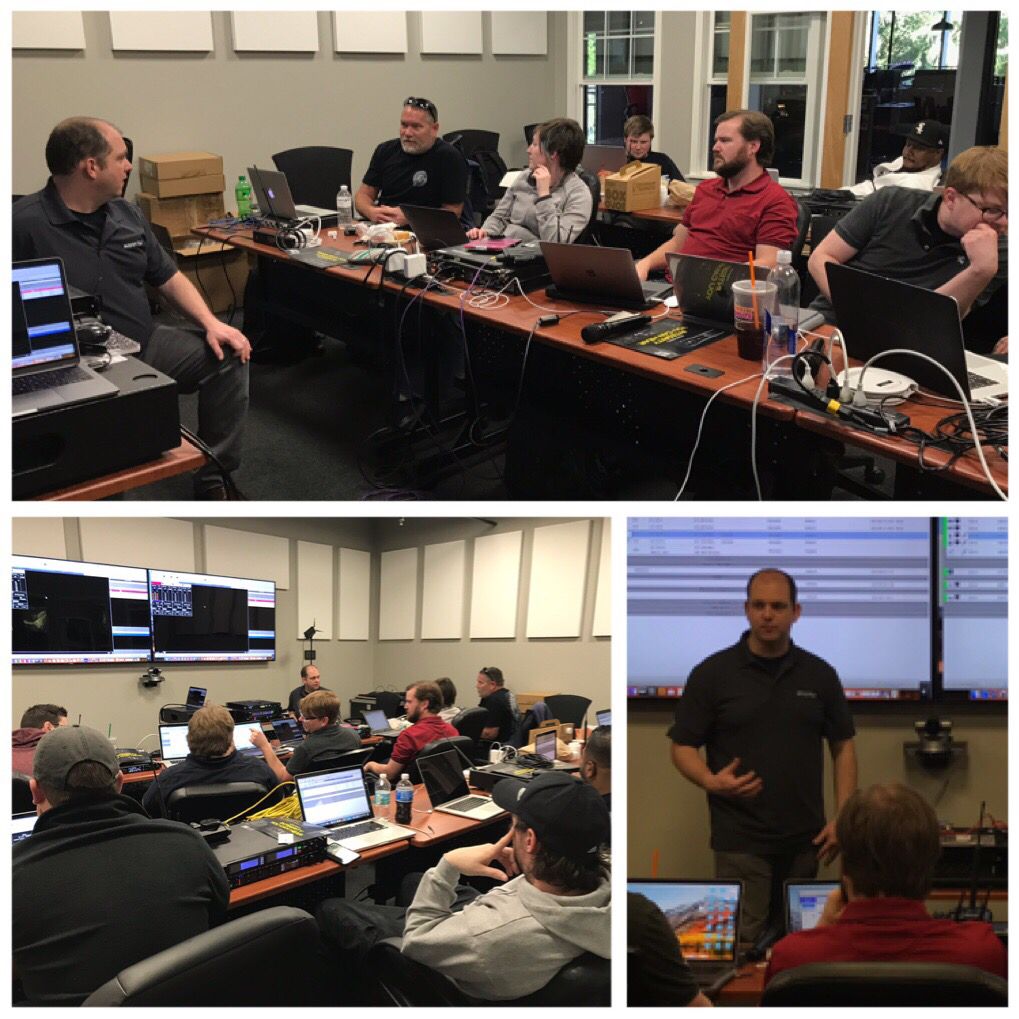 Shanetsmith's tweet photo. Thanks @shure and @mainlinemarket for a great Day 2 of training @LMG_BeyondTech #axientd #wwb #beyondtechnolody #leadteachlearn https://t.co/zFcGfDEAS0