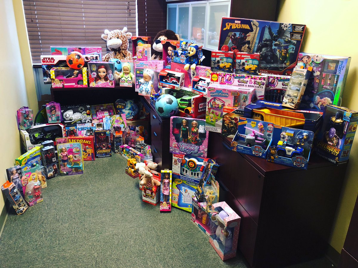 Our Christmas toy drive was successful! 

Thanks to everyone who donated. You will help make many children very happy this holiday season!