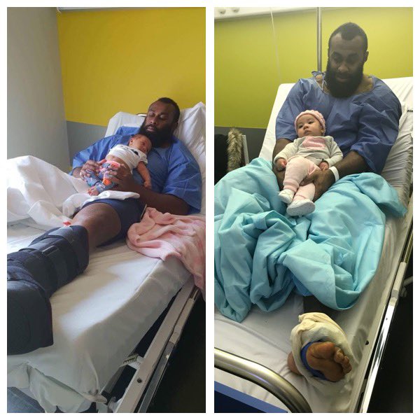 Screws out. Back on the field soon all going well. 🏉👍🏾