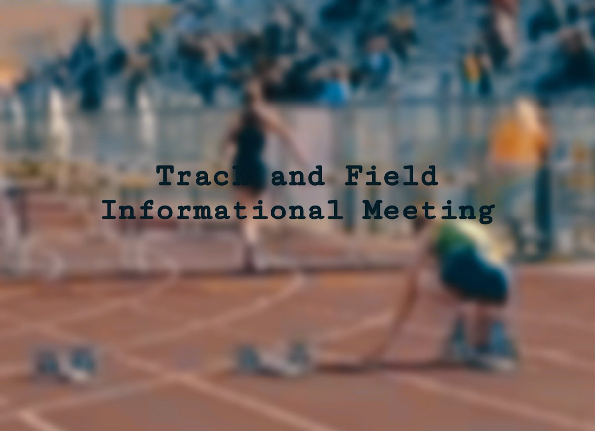 FSTNews's tweet photo. Interested in Track & Field? There’s an informational meeting today after school in room 404🏃♀️ #staygold #fhstrackandfield https://t.co/Kwrx0e9uGF