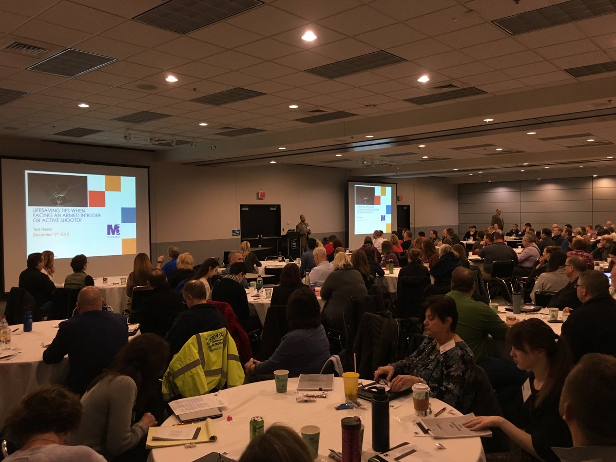 M3Insurance's tweet photo. ARE YOU PREPARED TO SAVE A LIFE?
250+ M3 clients attended Ted Hayes’ Armed Intruder/Active Shooter session yesterday. Truth is, bad things can happen at any time. Good people need to be ready. #m3ins #FreedomToMoveForward

Learn more about the session:
https://t.co/Q3Svbht0WR https://t.co/U7LqMtVarE
