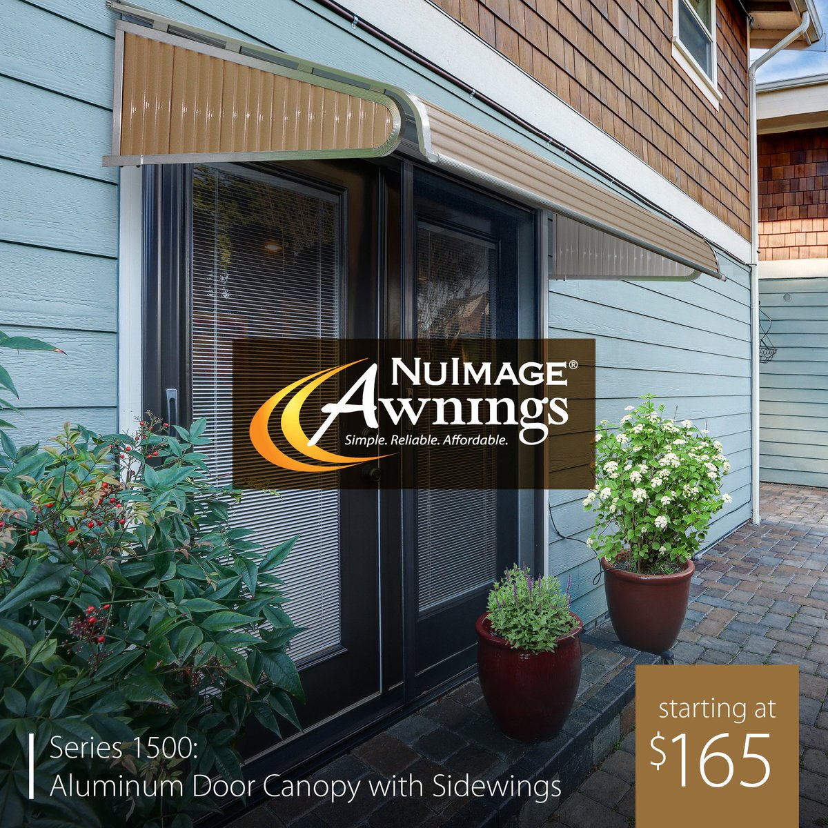 nuimageawning's tweet photo. Available in today's most popular colors and custom widths, a NuImage Aluminum Door Canopy can be customized to fit your home perfectly https://t.co/hLGPEHMPAC #Awnings #EnergySaver #SaveMoney #HomeExterior #HomeImprovement #MadeInUSA #MadeInMaine #NuImageAwnings #DIY #renovate https://t.co/lYAdNrUP45