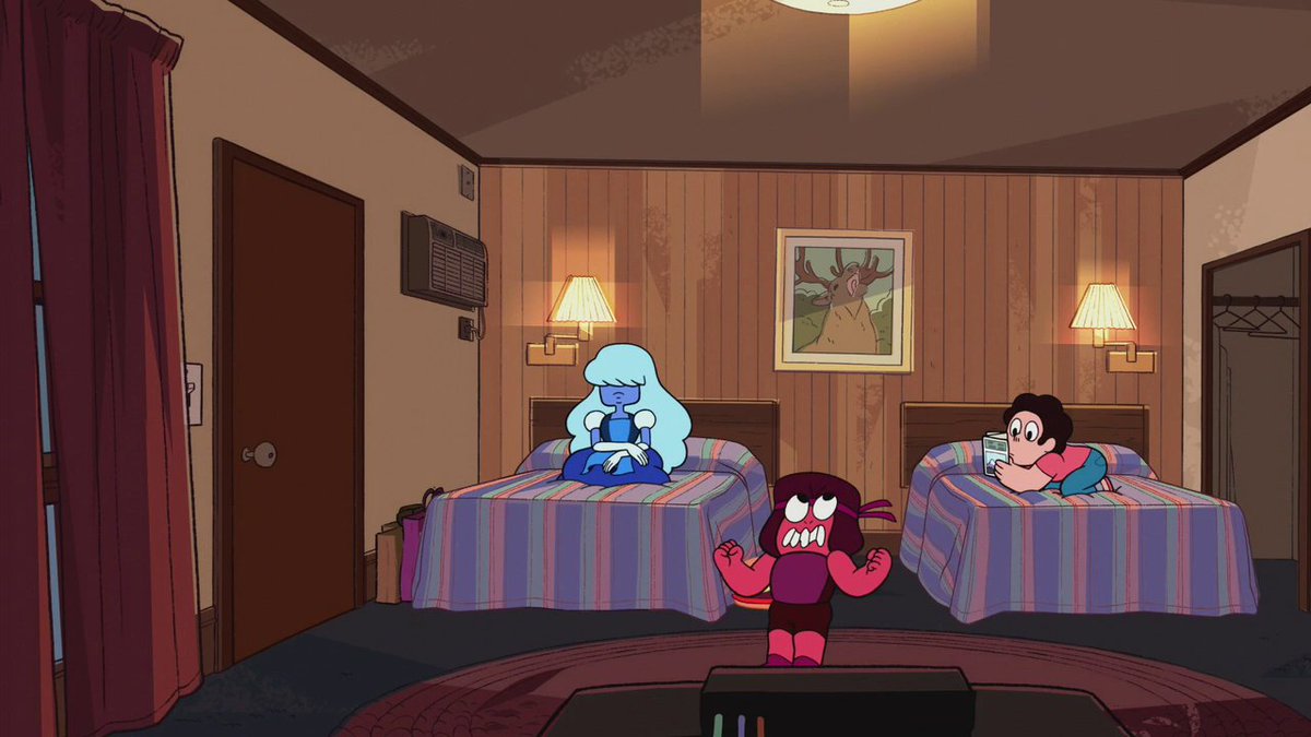 ivoportillo's tweet photo. #Cap63 Steven y su papá se van por un día a un Motel para pasarla bien y Garnet se suma para separarse y preguntarse si debe perdonar a Pearl. https://t.co/RTMAzW7Xfr