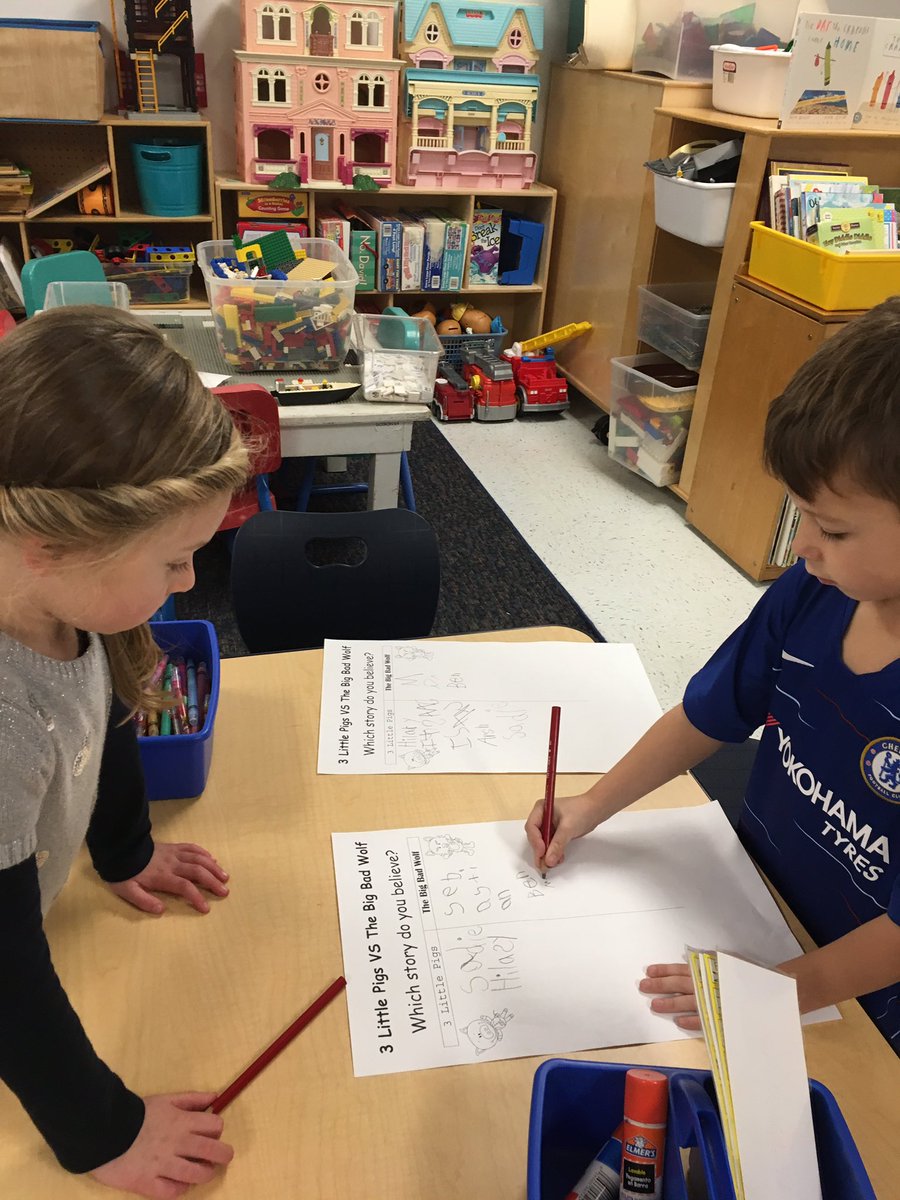 K4aesLisa's tweet photo. To end our unit on the 3 Pigs the K4 students conducted surveys to find out who we believe. Who do YOU believe? ##lifelonglearning #bestnest @MendesjJohn https://t.co/SQec2wHBkF