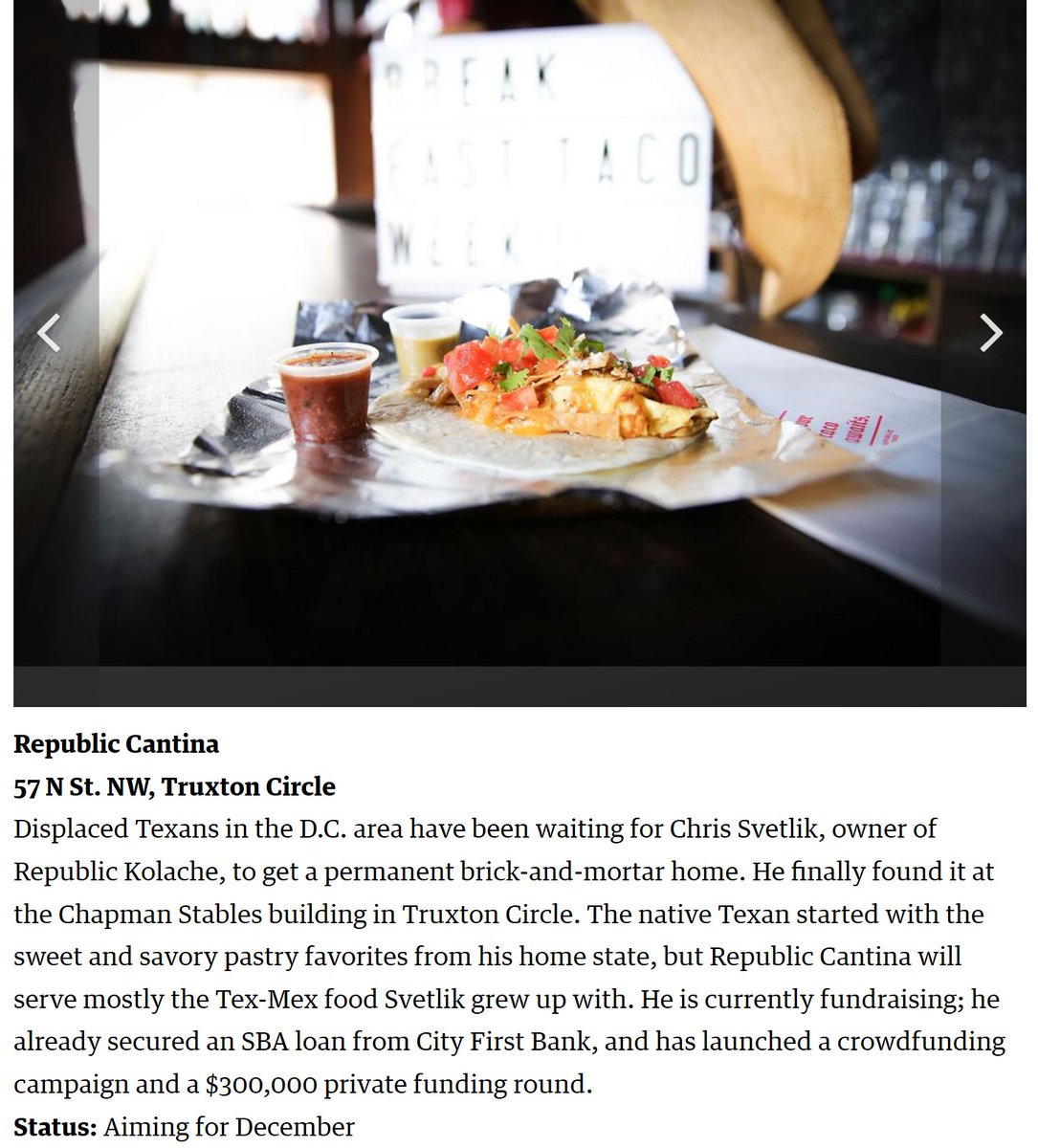 Scott Roberts (@scottrobertsdc) on Twitter photo not-yet-opened <a href="/RepublicCantina/">Republic Cantina</a> restaurant in <a href="/TruxtonCircle/">Truxton Circle, DC</a> at 57 N Street NW is listed in <a href="/KatishiMaake/">Katishi Maake</a>'s <a href="/WBJonline/">Washington Business Journal</a> post "Check out all 16 of Washington's Michelin-starred restaurants"
#Ward5 <a href="/hanoverDC/">Hanover Area Civic Association</a> #BloomingdaleDC 🍽️🍷 not-yet-opened <a href="/RepublicCantina/">Republic Cantina</a> restaurant in <a href="/TruxtonCircle/">Truxton Circle, DC</a> at 57 N Street NW is listed in <a href="/KatishiMaake/">Katishi Maake</a>'s <a href="/WBJonline/">Washington Business Journal</a> post "Check out all 16 of Washington's Michelin-starred restaurants"
#Ward5 <a href="/hanoverDC/">Hanover Area Civic Association</a> #BloomingdaleDC 🍽️🍷
