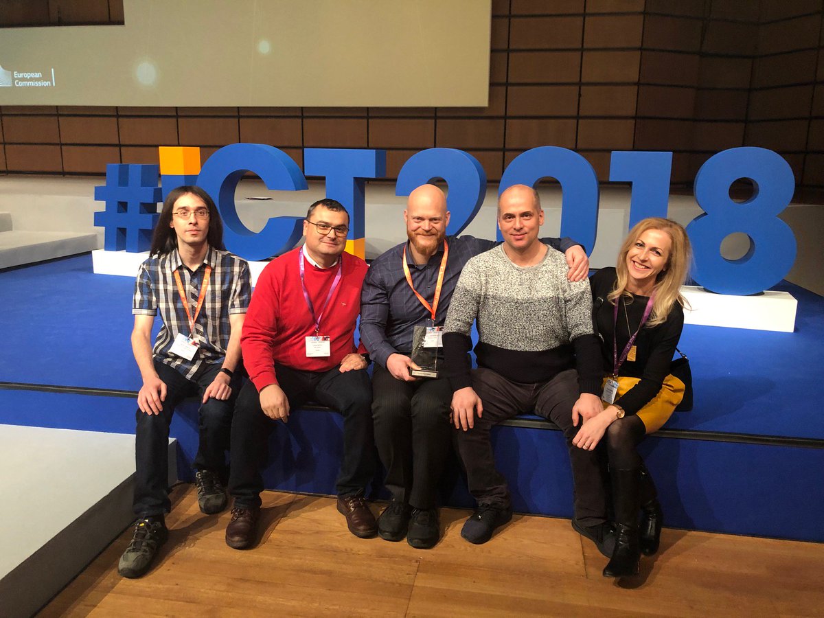 SoVProject's tweet photo. Our project just won the award for the "Inspiring a Digital Society" category within the #ICT2018eu - Imagine Digital event that took place in #Vienna, #Austria. Learn more at https://t.co/vPCzvXexxj https://t.co/YTHCIRvUtO