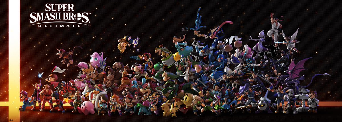 EVERYONE IS HERE!!!
The wait is finally over. This was a fun project, and I hope you guys enjoyed it too! @Sora_Sakurai and all of the team there, thank you for creating something truly special.

It's time

#SmashBrosUltimate #SuperSmashBrosUltimate #スマブラSP